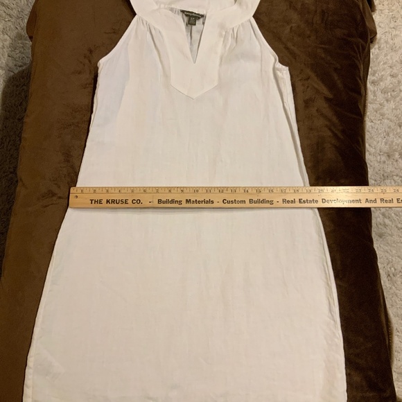 Tommy Bahama White S Linen Sheath Dress Coastal Cottagecore Minimalist Classic - Picture 9 of 9